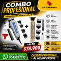 Combo máquina peluquera wahl + patillera profesional buda