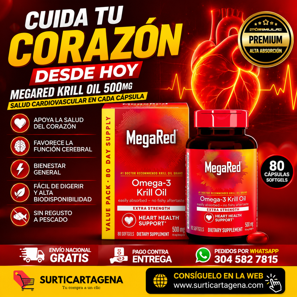 MegaRed Omega-3 Krill Oil 500 mg