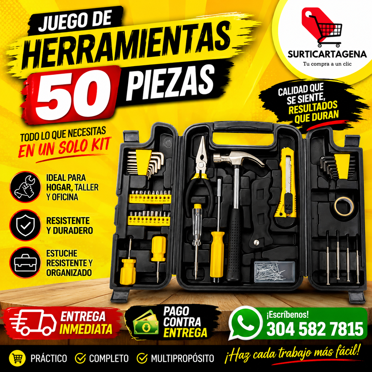 Juego de Herramientas 50 Piezas