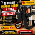 Condimentero Organizador Giratorio de 18 Frascos