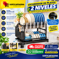ESCURRIDOR DE PLATOS DE 2 NIVELES