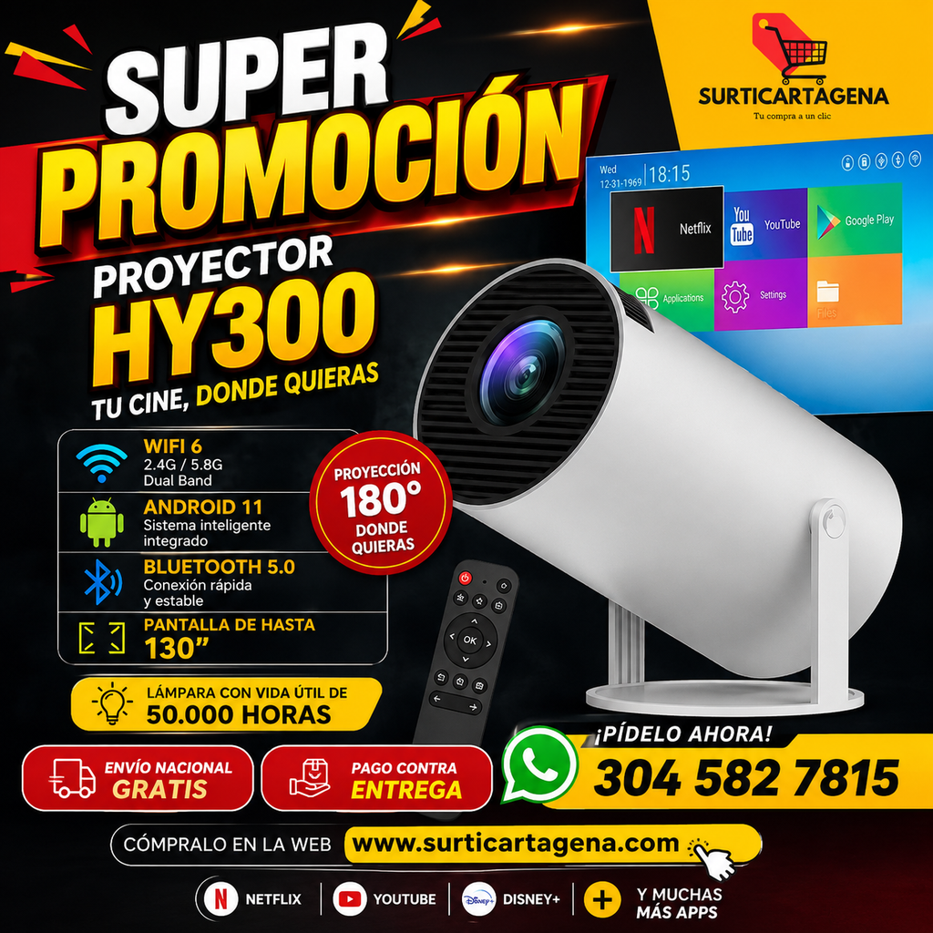 PROYECTOR SMART HY300