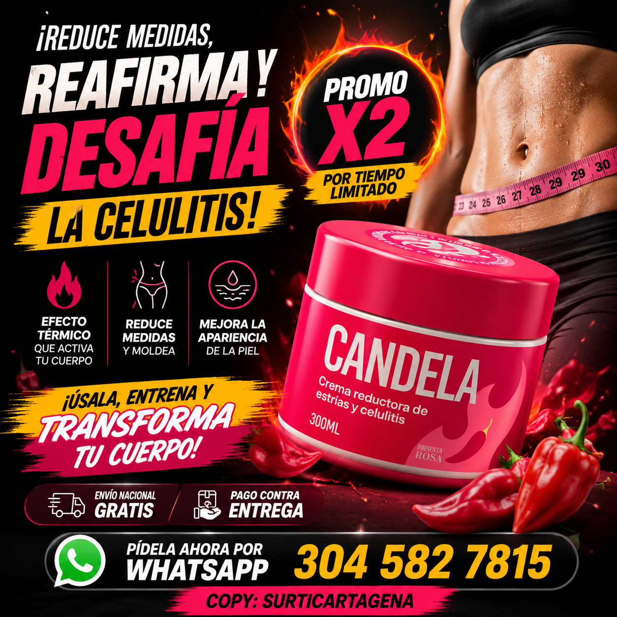 Candela Crema Reductor PROMO x2