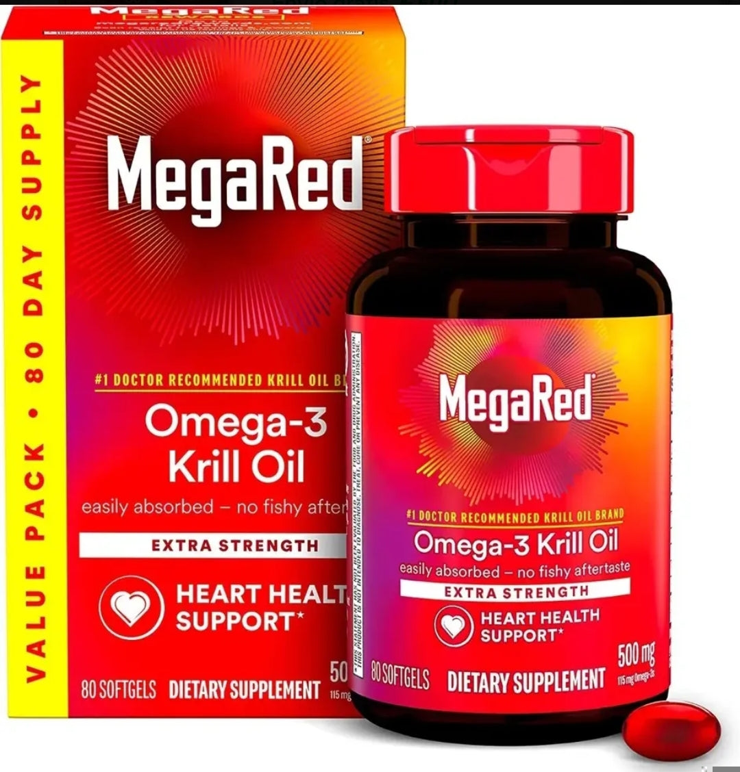 MegaRed Omega-3 Krill Oil 500 mg