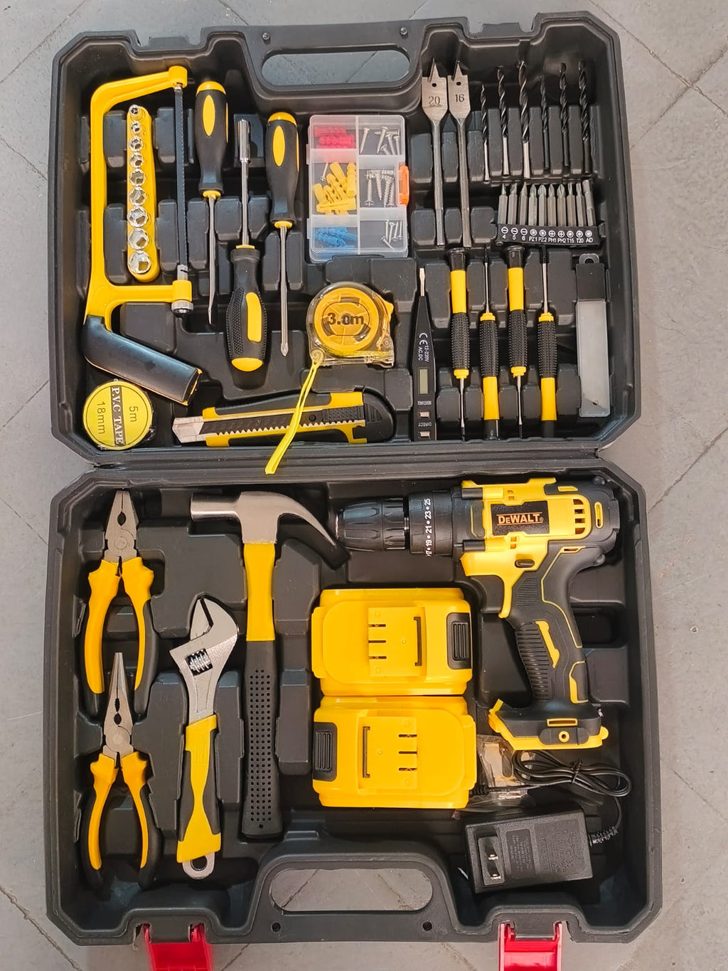 Taladro 48V DEWALT C + KIT DE 38 HERRAMIENTAS