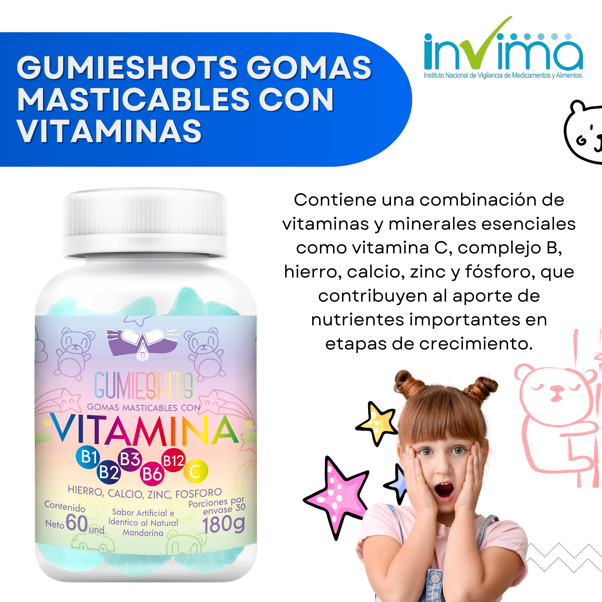 MULTIVITAMÍNICO EN GOMAS PARA NIÑOS – GUMIESHITOS