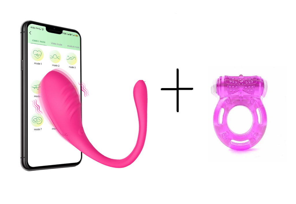 Combo Juguete Vibrador Inalámbrico + Anillo Vibrador